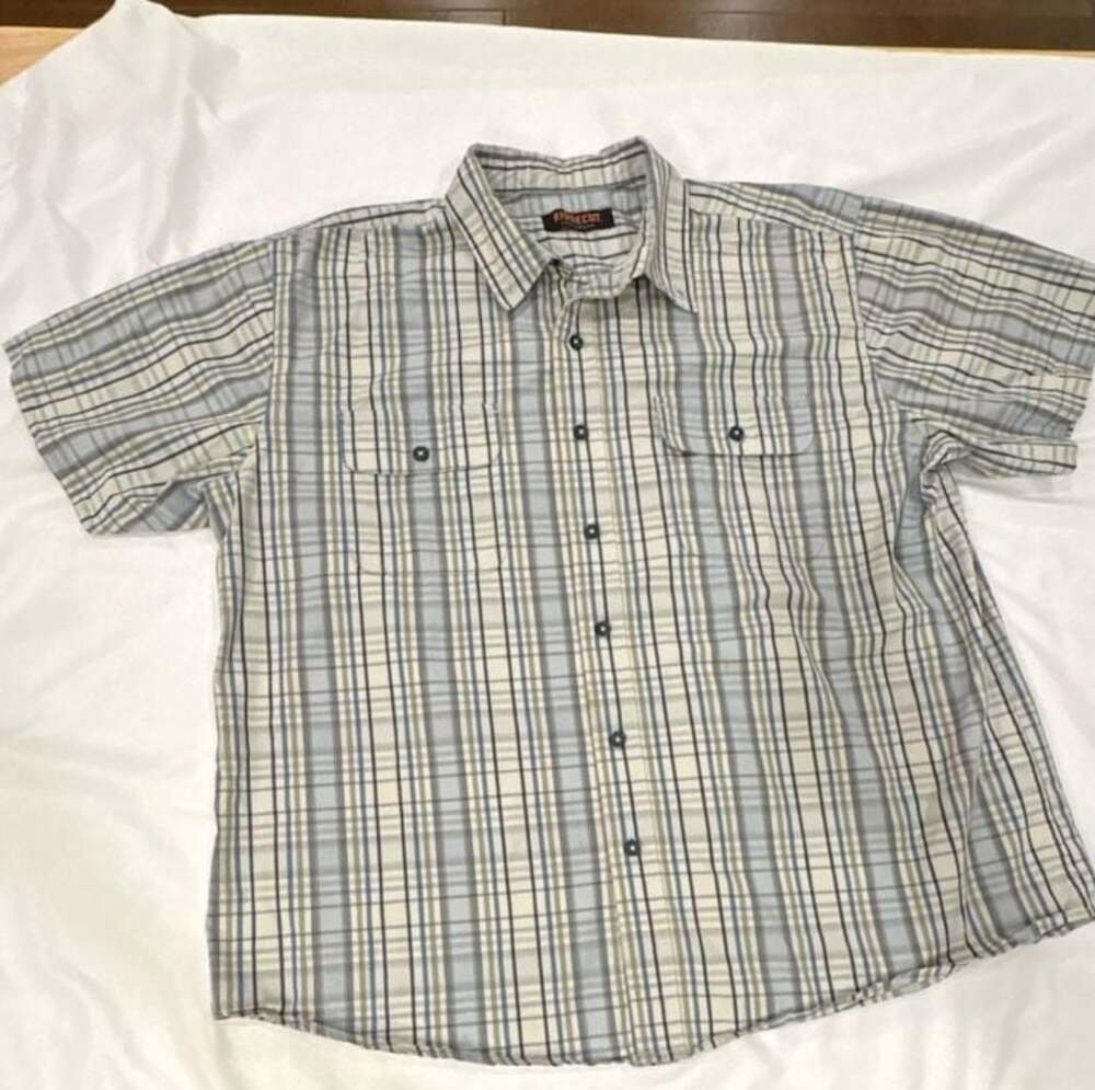 Ridgecut Toughwear Short Sleeve Plaid Button Down Shirt